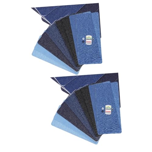 COHEALI 2 Sätze Jeansflicken Zum Aufbügeln Stoffflicken Für Kleidung Lochflicken Für Jeans Kleidungsstück-patch-aufkleber Zubehör Zum Bügeln Von Kleidung Baumwolle 10 Stück * 2 von COHEALI