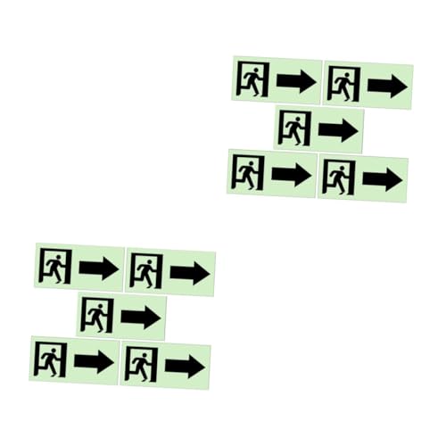 COHEALI 2 Sätze Leuchtaufkleber Blinker Bodenaufkleber Leuchtanzeige Schild Aufkleber Etiketten Bodenführungsaufkleber Richtungsanzeigeraufkleber 5 Stück * 2 von COHEALI