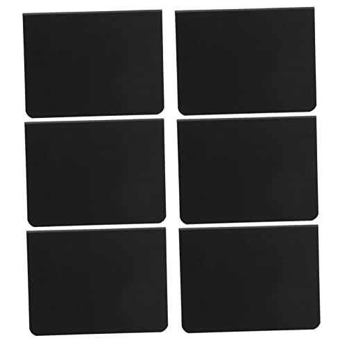 COHEALI 2 Sätze Supermarkt-etikett Mini-messageboards Mini-etiketten Nachrichtenzeichen Buffet Zeichen Kleines Message Board Tafel Staffelei Desktop-tafel Mini-tafeln Black Pvc 6 Stück * 2 von COHEALI