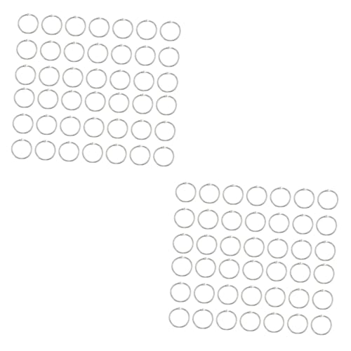 COHEALI 2 Sätze Verbindungsringe Loseblatt Binderringe Ringhaken Öffnungsverbindungsringe Loseblatt Albumringe Loseblatt Papierringe Lose Binderringe Binderinge Loseblatt 100 Stück * 2 von COHEALI
