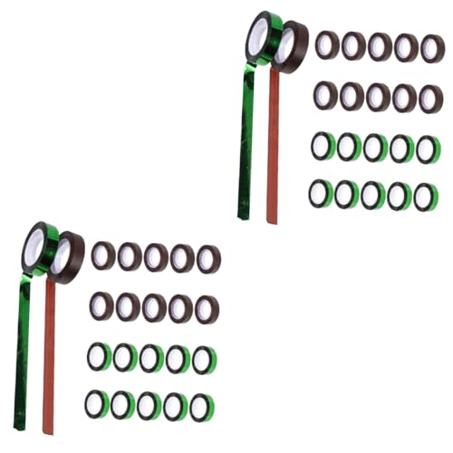 COHEALI 2 Sätze Wasserfeste Klebebänder Blumenstiel Wickelband Botanisches Blumen Wickelband Wasserfestes Klebeband Blumenstiel Klebeband Künstliches Band Das Bopp 20 Stück * 2 von COHEALI