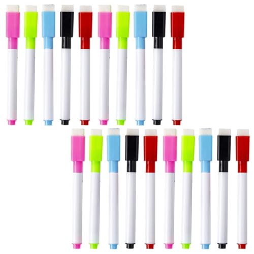 COHEALI 2 Sätze Whiteboard Stift Expo Marker Trocken Abwischbar Trocken Abwischbarer Marker Whiteboard Marker Trocken Abwischbar Trocken Abwischbarer Radiergummi Zubehör 30 Stück * 2 von COHEALI