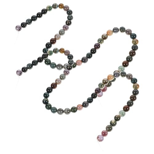 COHEALI 2 Saiten natursteinperlen gemstone beads armbinde Agate Schmuckzubehör Naturstein Schmuckzubehör schmuck DIY perlen natürliche Perlen Halskette lose Perlen natürlicher Achat von COHEALI