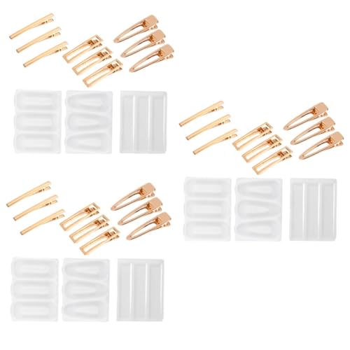 COHEALI 2 Sets DIY Haarnadel Form Set Haarnadel Damen Haarspangen Gussformen Epoxid Form Haarspange DIY Haarnadel Epoxid Form DIY Form Haarspangen Form Haarspangen Epoxid von COHEALI