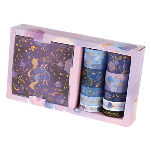 COHEALI 2 Sets Washi Tape Box DIY Bastelarbeiten Washi Tape Album Washi Tape Aufkleber Retro Dekor DIY Klebeband DIY Bastelband Kunst Und Bastelset DIY Abdeckbänder Weltraum von COHEALI