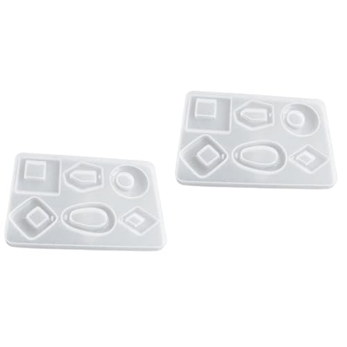 COHEALI 2 Stk Formen für Schmuckanhänger Form zur Schmuckherstellung de para gelatinas Silikonformen jewelry set schmuck werkzeug Schmuckformen-Set Kristalltropfenform DIY-Schmuckform Weiß von COHEALI