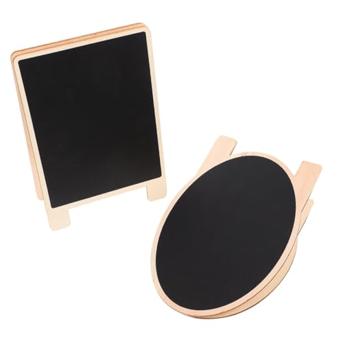 COHEALI 2 Stk Kleine Tafel Mini-tischtafel Desktop-memoboard Mini-nachrichtentafel Handgeschriebenes Nachrichtenbrett Dekor Für Den Tisch Schreibtischständer Tafel Staffelei Hölzern Black von COHEALI