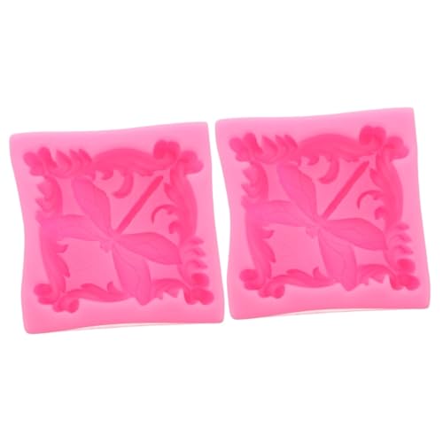 COHEALI 2 Stk Silikonform Seifengießform handgemachte Seifenform manuelle Seifenform Kuchenfondant schokoladenform silikonmuffinformen 3D-Insektenschimmel DIY Seifenform Kieselgel Rosa von COHEALI