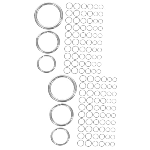 COHEALI 2 Stück 3 Schmuckring Aus Sterlingsilber Verbindungsringe Für Sprungringe Medaillon-halskette O Ringe Hundeleinenringe Kette Biegering Perlen Schlüsselanhänger Silver Silber- von COHEALI