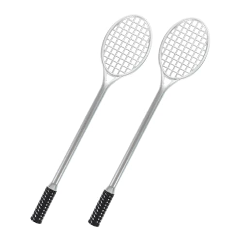 COHEALI 2 Stück Schläger Gelstift Badmintonschläger Stift Süßer Stift Alberner Stift Tennisschläger Förmiger Kugelschreiber Stift Schilderstift Coole Stifte Rollerball von COHEALI