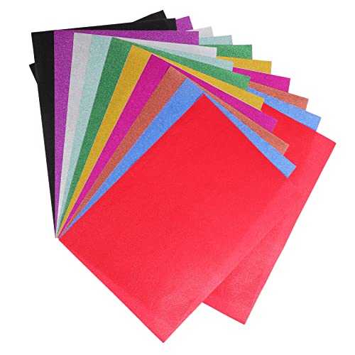 COHEALI 20 Blätter Glitzerpapier Papier Für Kunstprojekte Farbiges Papier Falten Farbiges Bastelpapier Diy Sammelalbum Diy-papier Bunter Karton Bastelpapier Zum Ausschneiden Diy & Handwerk von COHEALI