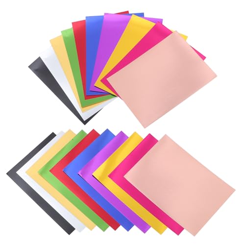 COHEALI 20 Blatt Farbiges Dekorpapier Kartonpapier Metallisches Papier Kartonkarton Farbiges Farbpapier Farbiges Papier Metallisches Bastelpapier DIY Material Papier Zum Basteln von COHEALI