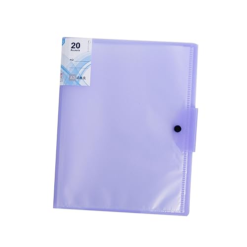 COHEALI 20 Dateien Organizer clipboard büroartikel cartape aufbewahrungsmappe unterlagenmappe aktenmappe office supplies Dateiordner Bericht Binder Inhaber der Prüfungsunterlagen Violett von COHEALI