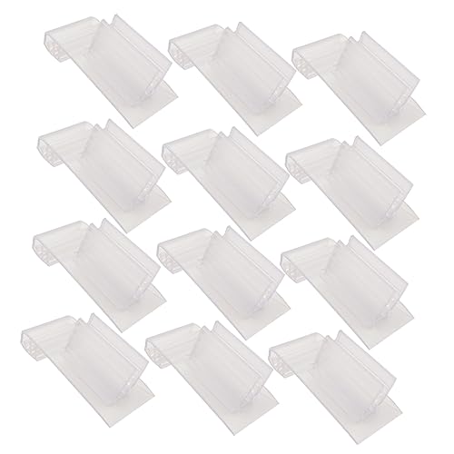 COHEALI 20 Stück Zahnklemmen Werbeordner Etikettenhalter Transparente Rack Clip Etiketten Transparente Etikettenhalter Einzelhandelsetiketten Ausweishalter Etiketten Transparente von COHEALI