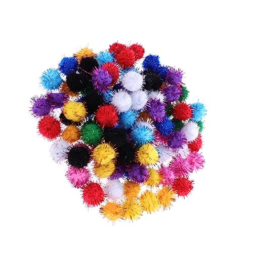 COHEALI 200 Stück 1 Packung Pom-kugeln Flauschig Pomball Selber Machen Flauschige Pompons Basteln Kugeln Plüschkugel Weihnachtsbommel Mini Pom Pom Diy Handwerk Katze s Mehrfarbig Zubehör von COHEALI