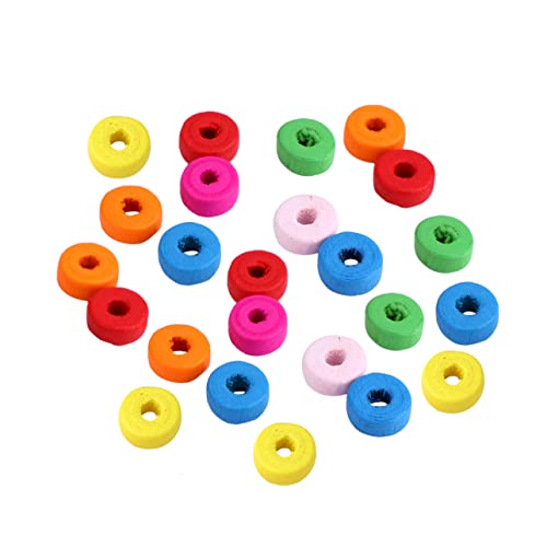 COHEALI 200St farbige Holzperlen kinder bastelset basteln für kinder Kinderhandwerk Perlen für Kinder Armbänder für Kinder lose Holzperlen bunte Holzperlen Produkt aus Holz Colorful von COHEALI