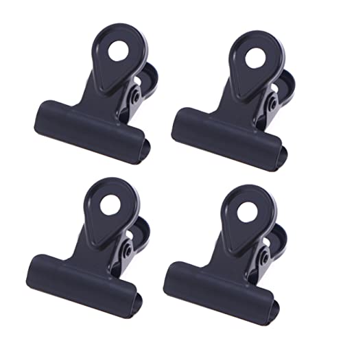 COHEALI 20St Scharnierclips Mini-Bindeklammern große Chip-Clips Taschenclips Lebensmittelclips schwarze Clips Mini-Ordner schnellhefter bunt Büroklammer Kupferklammer Black von COHEALI