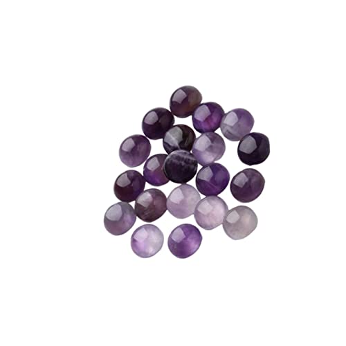 COHEALI 20St Schmuck Zeit Accessoires schmuck machen violettglas Halbedelperlen lila Jade Perlen aus Halbedelsteinen Perlen zur Schmuckherstellung lila Kristall-Cabochons Edelsteinglas von COHEALI