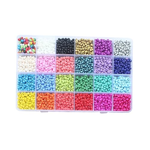 COHEALI 24 Schmuckherstellung aus Perlen glasperlen beads for jewellery armbandage Schmuckzubehör Perlenset Kinderschmuck Perlenarmband perlen zubehör selber machen Zubehör für DIY-Perlen von COHEALI