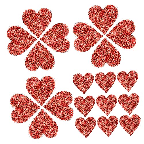 COHEALI 24St Strass-Patches edelsteine schmucksteine accesories rhinestone kleidungsflicken selber machen entzückende kleiderflicken dekorative Hutaufnäher Taschendekore Strasssteine rot von COHEALI