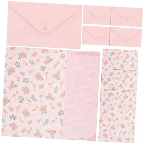 COHEALI 25 Sätze Umschlagset briefumschläge set hochzeitseinladung Umschlag Set Retro-Briefpapier Umschläge aus Briefpapier mit Blumenmuster Umschlag für Briefpapier Hochzeitsannahme Rosa von COHEALI