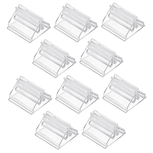 COHEALI 25st Transparenter Kleiner Kartenhalter Desktop-clips Notizhalter Für Den Schreibtisch Kartenhalter Für Tischspiele Tischkartenhalter Für Die Hochzeit Tisch-fotoclip Plastik von COHEALI