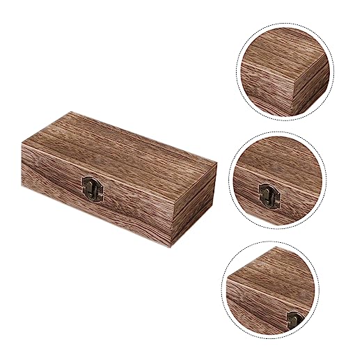 COHEALI 2Er-Box Holzkasten antikes Dekor -Schmuckkästchen Mini-Schatztruhe Schmuckorganisator für Halsketten Schmuck Organizer klar storage boxes aufbwahrungs-box verstauungsboxen von COHEALI