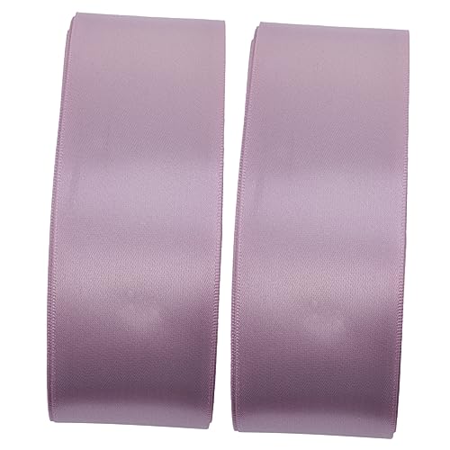 COHEALI 2St Band Band seidenband ribbon clothing tape Einladungskartenband Geschenkverpackungsband Bänder Organza Geschenkverpackungszubehör DIY-Bänder Geschenkband Satin- Lavender von COHEALI