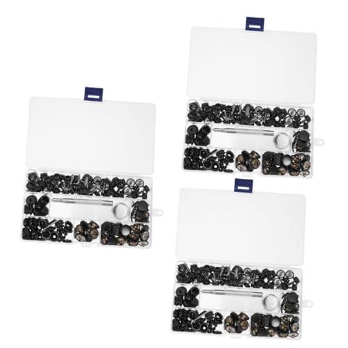 COHEALI 2St Druckknopfverschluss-Kit hochstihl blacki swor Witterungsbeständig Marine-Druckknopf-Kits Druckknöpfe mit Druckknöpfen schraubbarer Druckknopfverschluss Druckknopf aus Metall von COHEALI