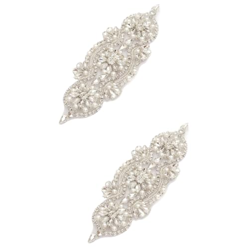 COHEALI 2St Perlenapplikation basteln zubehör hand schmuck orphic glitter Perlendekoration Perlen-Accessoire rhinestone Schärpe Strass-Applikation Strass-Eisen auf Patch Strasssteine von COHEALI