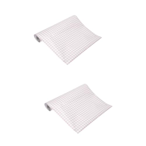 COHEALI 2St Raster-Transferfolie selbstklebendes Vinyl-Transferband Papier Klebeband beidseitig Aufkleberpapier gesc Übertragungsband durchsichtiges Vinyl-Transferpapier PVC Transparent von COHEALI