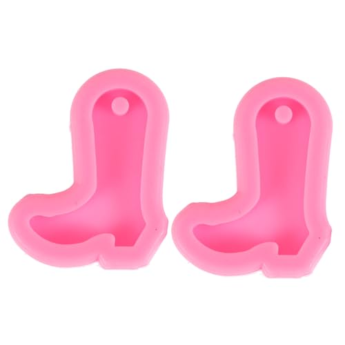 COHEALI 2St Schlüsselanhänger Form Fondant selber machen Tabletts zur Herstellung von High Heels cakecicles silikonform kuchen silikonform Formen für Taschenanhänger Stöckelschuhe Rosa von COHEALI