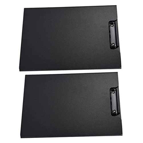 COHEALI 2St a4 Ordner Klemmbrett mit Speicher Clip-Dateiordner Zwischenablage-Ordner Dokument-Klemmbretter schreibtafel buchstabentafel Dokumentordner-Clips Dokumentenmappen Papier Black von COHEALI