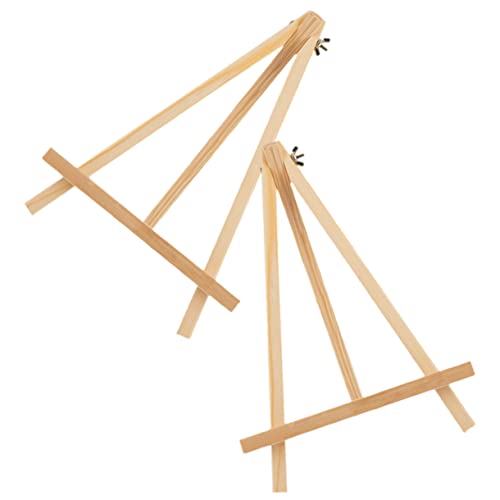 COHEALI 2St dreibeinige Staffelei aus Holz ausstellungsständer easel Malstaffelei Tischplatte Stativ-Präsentationsständer aus Buchenholz kleine Staffeleien aus Holz Bilderstaffeleiständer von COHEALI