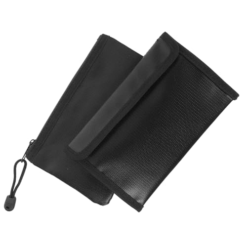 COHEALI 2St feuerfeste Aktentasche folders cartape feuerfeste tasche document bag Rechtsdokumententasche feuerfeste sichere Aufbewahrungstasche Aktenhalter wichtiger Dokumententräger Black von COHEALI