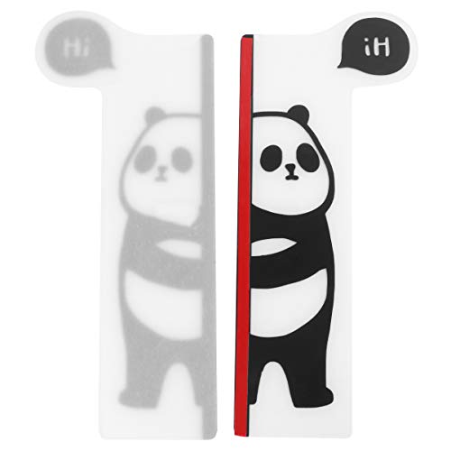 COHEALI 2pcs Animal Design Monitor Memo Board Acryl Message Board Hinweishalter Mode Computer Monitor Seitenwand Transparentes Memo Pad Klebrige Erinnerung (linker Panda + Rechter Panda) von COHEALI