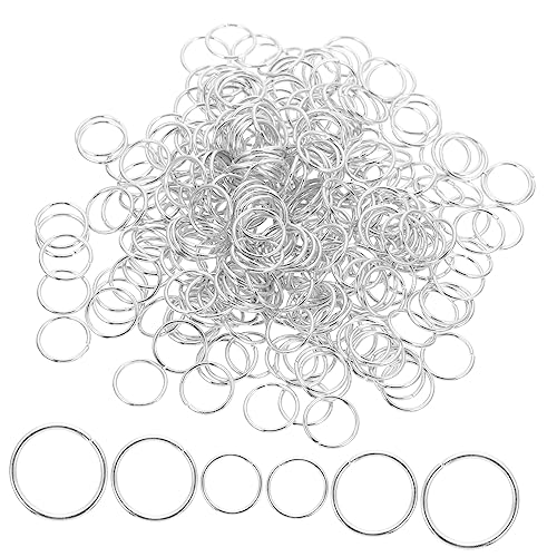 COHEALI 3 Packungen Aus Metall Dicke Verbindungsringe Runde Ringverbinder Mehrzweck-biegering Schlüsselbund Armband Spaltring Halskette Diy Spaltring Schmuckset Silver Zinklegierung von COHEALI