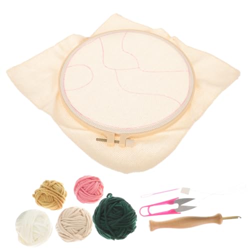 COHEALI 3 Sätze DIY-Stickerei embroidery set Embroidery beginner kit Children's embroidery kit Kunststickerei Sticharbeit Bausätze Stickereien für die Dekoration Kinderhandwerkzeug Holz von COHEALI