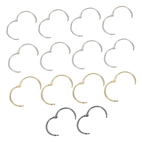 COHEALI 3 Sätze Geteilter Ringordner Diy Binder Ringe Binderinge Goldene Binderklammern Loseblattordner Ring Karten Ringe Loseblattbinder Notizbuch Mit Losen Blättern Metall 14 Stück * 3 von COHEALI