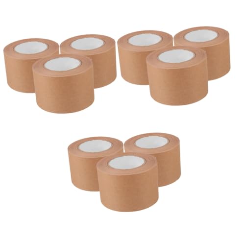 COHEALI 3 Sätze Klebeband Aus Kraftpapier Bildrahmenband Markierungsband Kraft-washi-tape Kraftpapier Klebeband Verschlussband Mehrzweckband Versandband Für Pakete Light Brown 3 Rollen * 3 von COHEALI