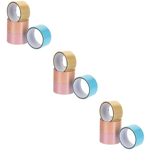 COHEALI 3 Sätze Klebriges Klebeband Bunte Klebebänder Farbige Klebebänder Klebebänder Dekorative Klebebänder Farbiges Klebeband Farbiges Abdeckband Klebebänder Aus 4 Rollen * 3 von COHEALI