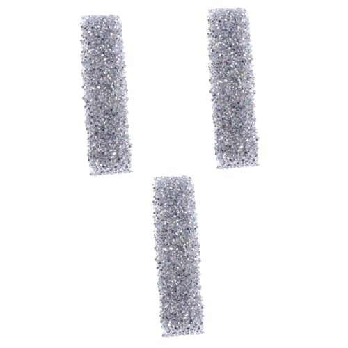 COHEALI 3 Stück 1 Diamant-strass-mesh-band Selbstklebendes Strassband Fajas Para Vestidos Selbstklebende Strassbänder Strassbesatz Strass Kuchenband Brautgürtel Für Hochzeitskleider von COHEALI