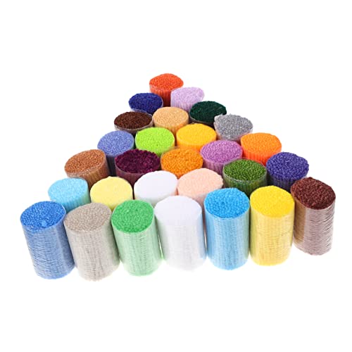 COHEALI 30 Rollen Teppich-stickerei-set Gobelingarn Acrylfaden Strickgarn Zahnseide Knüpfgarn Vorgeschnitten Nähgarn Für Teppiche Chenillefaden Kind Bastelmaterial Selbstgemacht Polyester von COHEALI