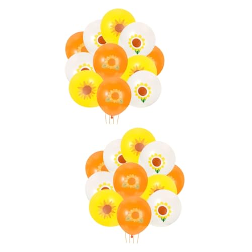 COHEALI 30 Stk Sonnenblumenballon Sonnenblumen-Gastgeschenke Babyballons Gänseblümchen-Dekorationen hochzeitsdeko gelbe Dekorationen Sonnenblumen-Brautparty-Dekorationen Emulsion von COHEALI