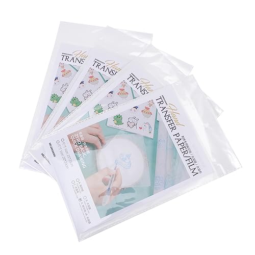 COHEALI 32 Stk Wasserlöslicher Film waschen Blütenblatt Applikationen Aufkleber aus Hand sauf tshirt transferpapier sticken unterhemden die Bluse DIY liefert DIY nähzubehör pva Transparent von COHEALI