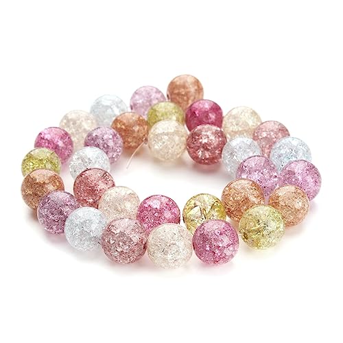 COHEALI 34 Stk farbige Glasperlen armreifen kristallperlen Jewelry materials Bead DIY Colored beads Strassperlen farbige Perlen Farbperlen Bunte Perlen Bastelperlen selber machen Colorful von COHEALI