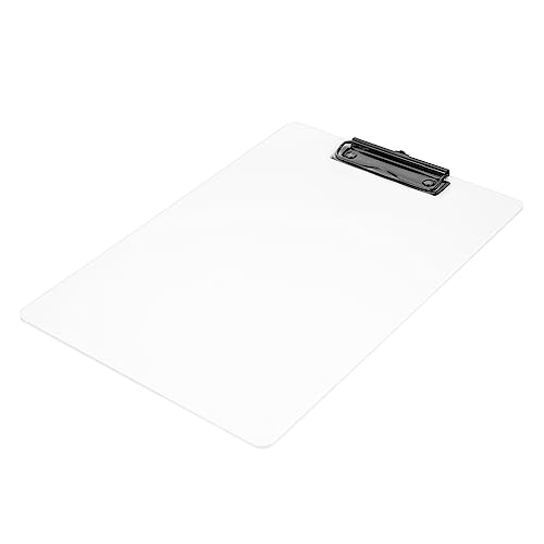 COHEALI 3St transparenter Ordner Datei Zwischenablage tragbares Klemmbrett Clear Clipboard klemmbrett metall schreibtafel Zwischenablage zum Organisieren von Dateien A4 Schreibblock Acryl von COHEALI