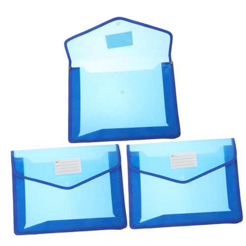 COHEALI 3st A4 Aktentasche Dokumentenmappen Aktenordner Dokumentenordner Mesh-dokumententasche A4-tasche Dateicontainer Aktentasche Fürs Büro Dokumentenorganisator Blue Aluminiumlegierung von COHEALI