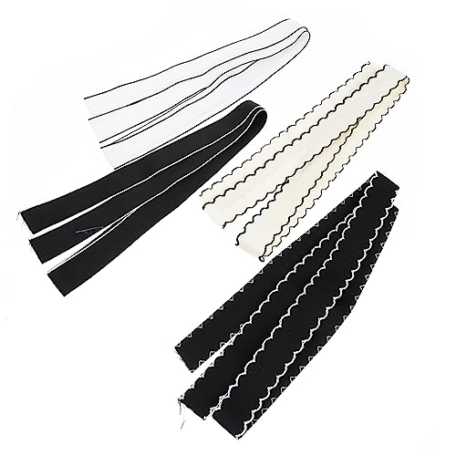 COHEALI 4 Rollen Schleife ribbon bandfeile kleidung klebeband schnürlos senkel Geschenkverpackungsband DIY Bastelband Haarschmuck Bowknot-Band machen nähen handwerk dekoration Stoff von COHEALI