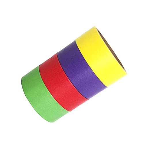 COHEALI 4 Rollen Washi-Klebeband farbiges klebeband regenbogenband DIY dekoratives Klebeband Washi Tape in Regenbogenfarben Washi Aufkleber Abziehbilder Farbband dekoratives Washi-Tape von COHEALI